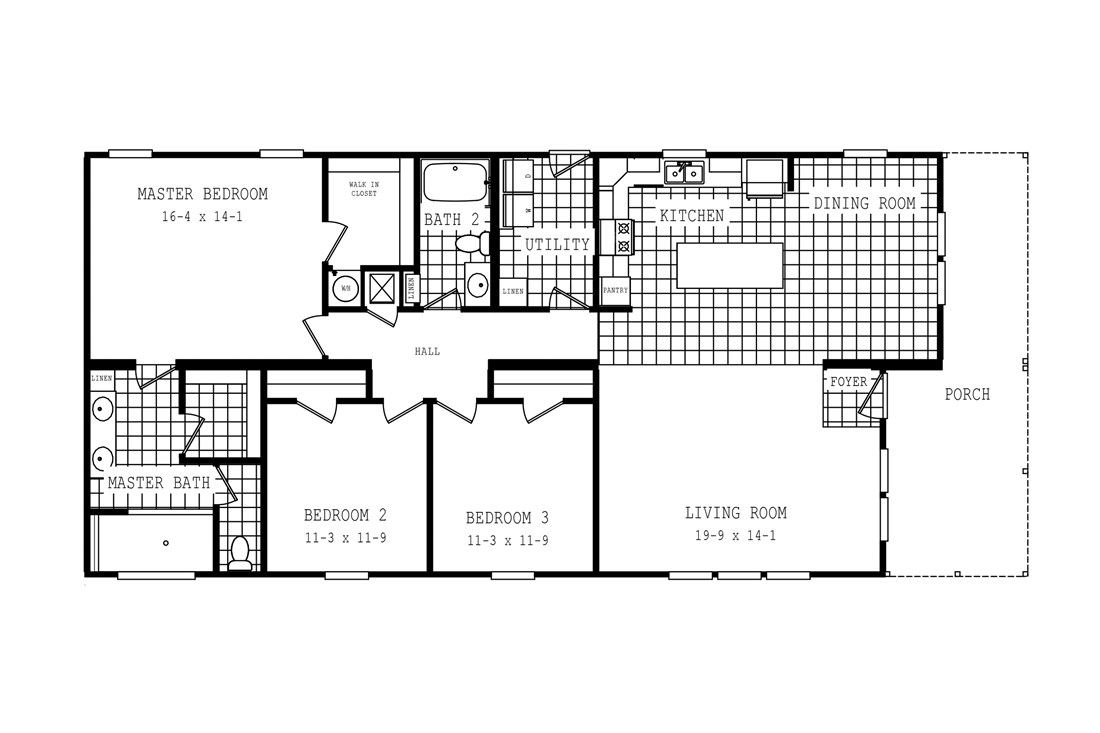 The 2466 OAKWOOD MOD Floor Plan